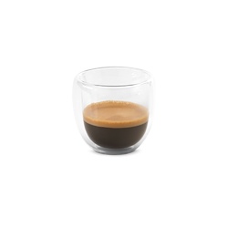 EXPRESSO. Set à café en verre borosilicaté avec 2 verres