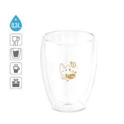 MACHIATO DUO. Set de 2 tasses en verre borosilicaté