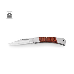 FALCON II. Canif en acier inoxydable et bois