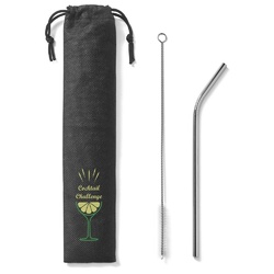 COCKTAIL. Paille en acier inoxydable réutilisable