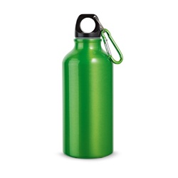 LANDSCAPE S. Bouteille de sport 400mL en aluminium avec mousqueton