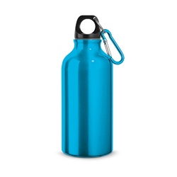 LANDSCAPE S. Bouteille de sport 400mL en aluminium avec mousqueton