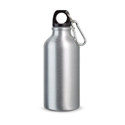 LANDSCAPE S. Bouteille de sport 400mL en aluminium avec mousqueton