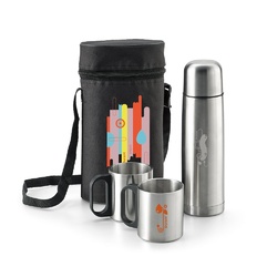 DURANT. Ensemble thermos et mug en acier inoxydable