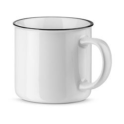 VERNON WHITE. Mug en céramique 340 ml