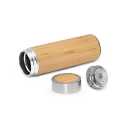 NATUREL. Bouteille thermos en bambou et acier inoxydable (90 % recyclé) 430 mL