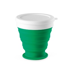 ASTRADA. Verre de voyage pliable 250mL en silicone et PP