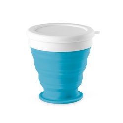 ASTRADA. Verre de voyage pliable 250mL en silicone et PP