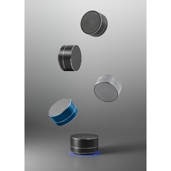 FLOREY. Enceinte portable 3W avec 4h d'autonomie en aluminium recyclé (100 % rAL) et d'ABS (100 % rABS)