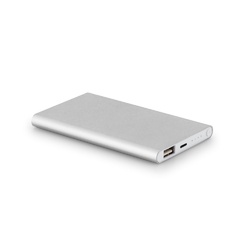 MARCET. Power bank Slim de 4 000 mAh en ABS recyclé (70 % rABS) et aluminium recyclé (30 % rAL)