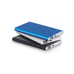 MARCET. Power bank Slim de 4 000 mAh en ABS recyclé (70 % rABS) et aluminium recyclé (30 % rAL)