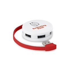 GARDNER. HUB avec câble et 4 ports USB-A en ABS