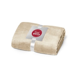 DYLEAF. Couverture polaire (240 g/m²) avec ruban pour carte de personnalisation