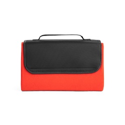 RILEY. Couverture pique-nique en polaire (180 g/m²) avec visière