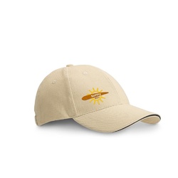 CHRISTOPHE. Casquette sandwich 100% coton (260 g/m²)