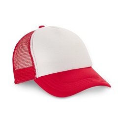 NICOLA. Casquette en polyester et filet (150 g/m²)