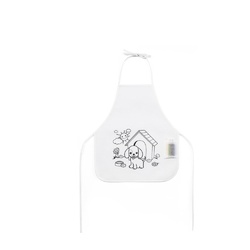 NILO. Tablier de coloriage pour enfants en non-tissé (80 g/m²)