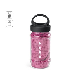 ARTX PLUS. Ensemble de bouteille en PP et PET et serviette de sport en polyamide et polyester