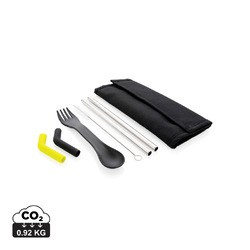 Set pailles 2 pcs et couverts Tierra