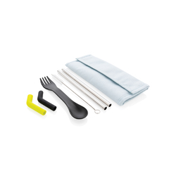 Set pailles 2 pcs et couverts Tierra