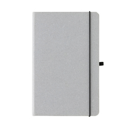 Carnet A5 à couverture rigide en cuir recyclé GRS