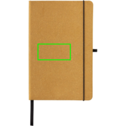 Carnet A5 à couverture rigide en cuir recyclé GRS