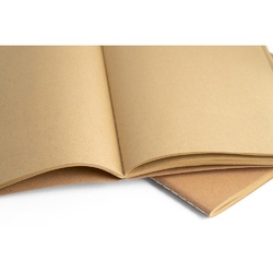 ALCOTT A5. Bloc-notes A5 à couverture cartonnée (250 g/m²) et pages unies