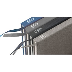 BOYD. Bloc-notes de notes A5 en polyester recyclé (100% rPET) avec pages lignées