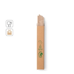 LAMONE. Lot de 10 pailles en papier kraft