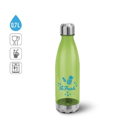 ANCER. Bouteille de sport 700mL en AS et acier inox