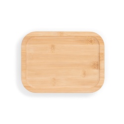 PORTOBELLO. Lunch Box. Boîte hermétique en verre borosilicaté et couvercle en bambou 1000 mL