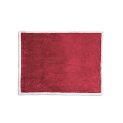 HEIDEN. Couverture polaire réversible (190 g/m²) avec ruban de satin et carte personnalisée