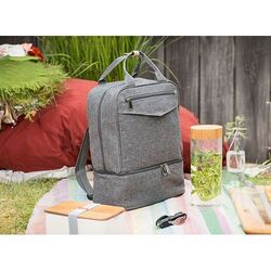 Sac à dos isotherme 'Yari', gris chiné RPET