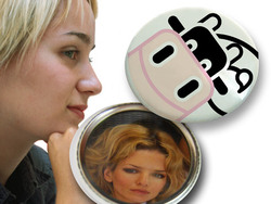 BADGE MIROIR DE POCHE 24H 48H 72 H PRODUCTION