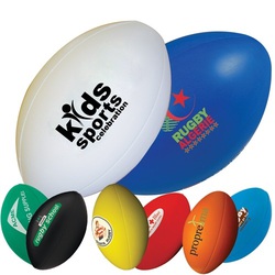 BALLON DE RUGBY COULEUR ANTI -STRESS 10 CM