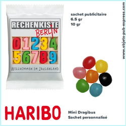 bonbon haribo publicitaire ourson mini dragibus sachet personnalisé
