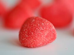 bonbon publicitaire haribo fraise Tagada.JPG