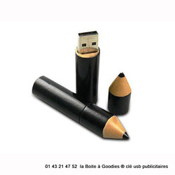 CLE USB CRAYON EN BOIS