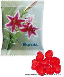 haribo  mini coeur sachet publicitaire pour entreprise