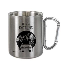 MUG MOUSQUETON INOX SUBLIMATION  325 ML -