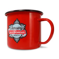 MUG EMAILLÉ COULEUR- MUG PUBLICITAIRE VINTAGE - 285ml