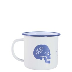 MUG EMAILLE  BLANC  MUG PUBLICITAIRE VINTAGE - 568ml