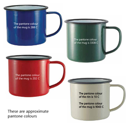 MUG EMAILLE COULEUR  MUG PUBLICITAIRE VINTAGE - 285ml