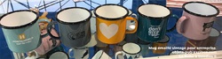 MUG EMAILLÉ COULEUR- MUG PUBLICITAIRE VINTAGE - 285ml