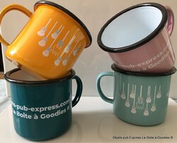 MUG EMAILLÉ COULEUR- MUG PUBLICITAIRE VINTAGE - 285ml