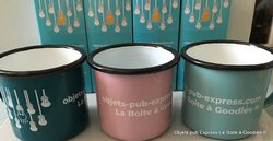 MUG EMAILLÉ COULEUR- MUG PUBLICITAIRE VINTAGE - 285ml