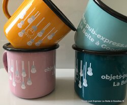 MUG EMAILLÉ COULEUR- MUG PUBLICITAIRE VINTAGE - 285ml