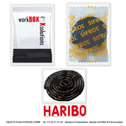 rouleaux réglisse publicitaire