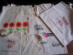 MINI SAC COTON NATUREL 23 X 26 CM